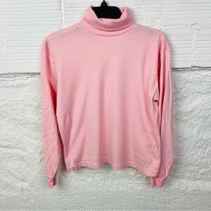 Ashleigh Morgan pastel Pink Turtleneck Sweater size large